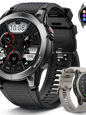 Smart Watch for Men Fitness Tracker GPS: Military Smart Watches for Android/iPho